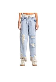 Jeans Straight vita media donna  Skater