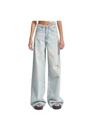 Jeans Wide Leg Attrait Audacieux Vita Alta Donna  Skater