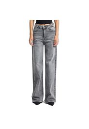 Jeans Wide Leg raffinati a vita alta donna