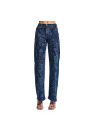 Jeans Wide Leg strutturati vita medio-alta donna
