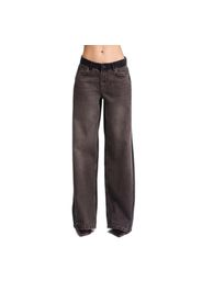 Jeans Wide Leg vita bassa donna