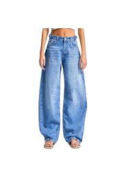 Jeans Wide Leg vita alta in cotone donna  Skater
