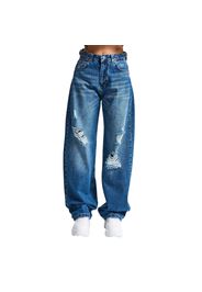 Jeans Wide Leg vita alta in cotone donna  Skater