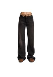 Jeans Wide Leg vita alta denim donna