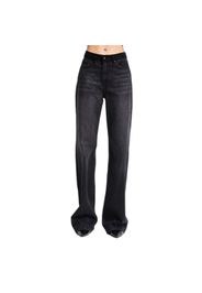 Jeans Wide Leg vita alta denim donna