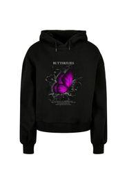 Felpa oversize con cappuccio da donna  Butterflies Organic