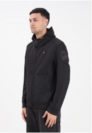 BLAUER Felpa con cappuccio SCUBA SURFACE nera da uomo