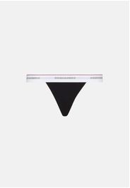 DSQUARED2 Perizoma a vita bassa nero da donna con logo