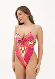 Costume intero multicolore da donna