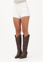LEVI'S Shorts 501® in denim bianco da donna