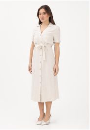 ONLY Abito midi beige da donna con cintura