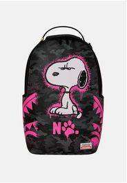 Zaino SNOOPY PINK STENCIL DLXSV nero da donna