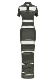 Abito 'Striped Sheer Polo'