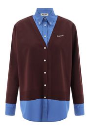 Camicia cashmere e popeline