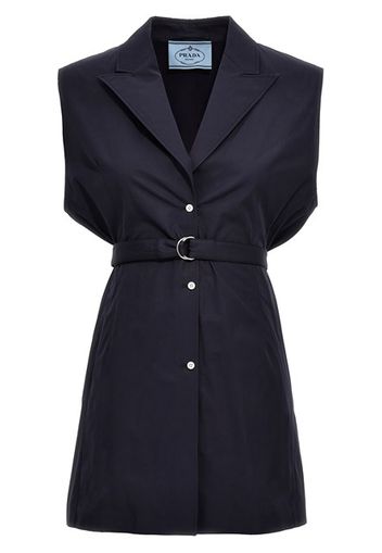 Gilet popeline cintura