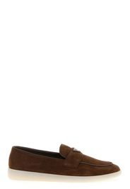 Mocassino suede logo