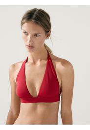 Top Bikini A Triangolo - Rosso - L - Massimo Dutti - Femminile