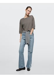 Jeans Bootcut Fit Vita Alta - Azzurro Chiaro - 40 (It 44) - Massimo Dutti - Femminile