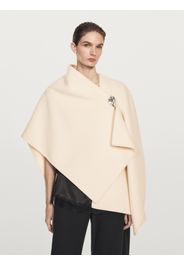 Mantella In Panno Misto Lana - Bianco - 01 - Massimo Dutti - Femminile