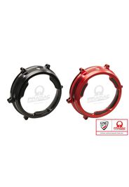 Cnc Racing Ca201Rpr Carter Trasparente Con Inserti In Carbonio Per Frizioni Ad Olio Ducati Panigale Pramac Racing Lim. Ed.