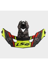 Visiera Spoiler Ls2 Per Casco Drifter OF606 Nero Giallo