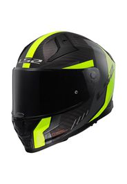 Casco Integrale Ls2 FF811 Vector II Carbon Grid Nero H-V Giallo Opaco L