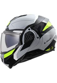 Casco Modulare Reversibile Ls2 FF910 Advant II Triple Grigio Giallo Alta Visibilità XS