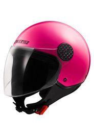 Casco Jet Ls2 OF558 Sphere Lux II Solid Rosa Fluo Lucido L