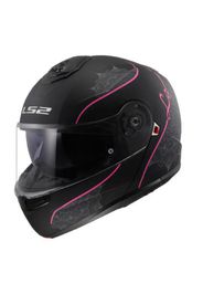 Casco Modulare Ls2 FF908 Strobe II Lux Nero Opaco Rosa 3XL