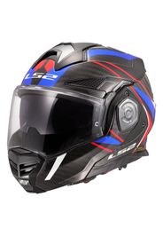 Casco Modulare Reversibile Carbonio Ls2 FF901 Advant X C FUTURE II Bianco Blu M