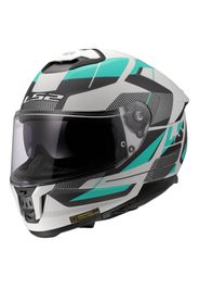Casco Integrale Ls2 FF808 Stream II Road Cyan Grigio Chiaro S