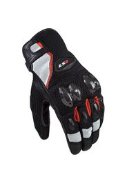 Guanti In Pelle Ls2 Spark II Air Nero Rosso Bianco M