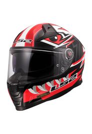 Casco Integrale Ls2 FF811 Vector II Buntri Nero Rosso XXS