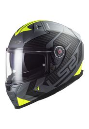 Casco Integrale Ls2 FF811 Vector II Splitter Titanio Giallo Alta Visibilità S