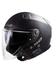 Casco Jet LS2 OF603 Iinfinity II Nero Opaco Con Interfono Cardo 4X Integrato 3XL