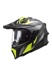 Casco Integrale Touring Carbonio Ls2 Mx701 Explorer Focus Titanio Opaco Alta Visibilita Giallo ECE-06 XS