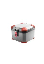 Bauletto Posteriore MyTech Model-x 44 Litri Grigio Angolari Rossi