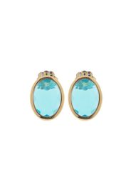 Orecchini A Bottone Caramelle Marine Ovali Con Paste Vitree