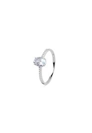 Anello In Oro Bianco Con Diamante - Bl Stephanie - Bliss