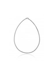 Girocollo Oro Bianco Con Brillanti Bianchi - Chimento