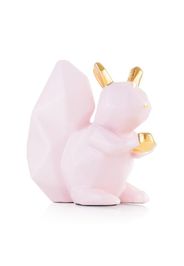 Scoiattolo In Ceramica Rosa Cipria