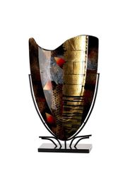 Vaso Da Terra Rettangolare Dixion Vetro Nero - Gilde