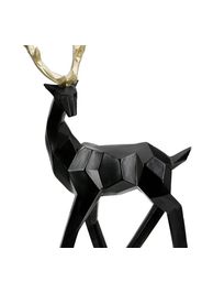 Figura Cervo Haimo Resina Sintetica Bianco Gilde