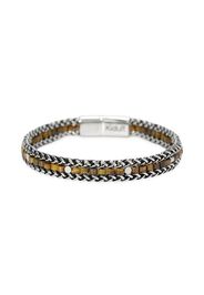 Bracciale In Acciaio 316L Pvd Nero Occhio Di Tigre - Kidult