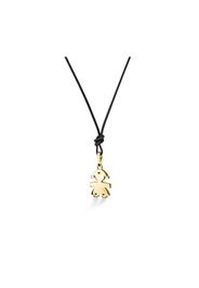 Ciondolo I Classici Con Sagoma Bimba In Oro Giallo E Diamanti - Le Bebe'