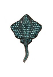 Orecchino Manta - Argento Zirconi - Myj