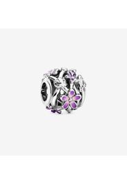 Charm Margherita Viola Con Lavorazione Openwork