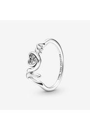 Mum Pavé Heart Ring