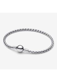 Bracciale Maglia Spiga con Chiusura a Sfera Argento Sterling 925 - Pandora