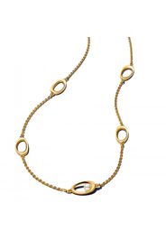 Collana Ovali Linea Sinuosa e Perla D'Acqua Dolce Coltivata